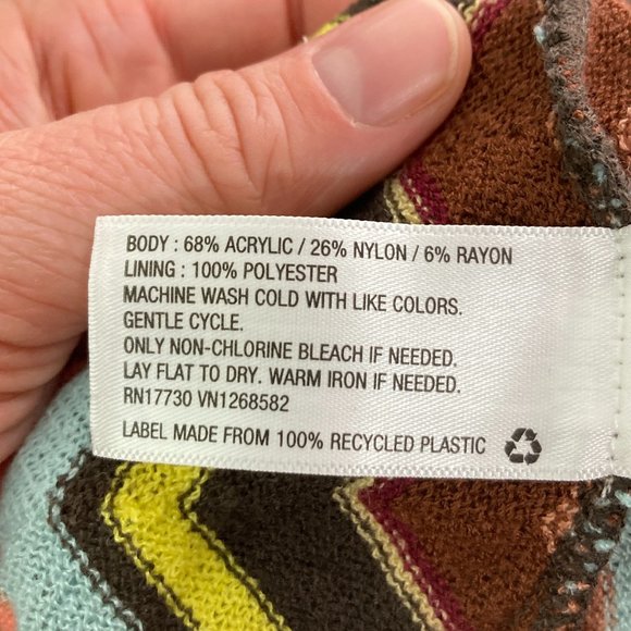 NWT Missoni for Target XL Multicolor Zigzag Knit Dress ‑ Designer Collab - Picture 7 of 8